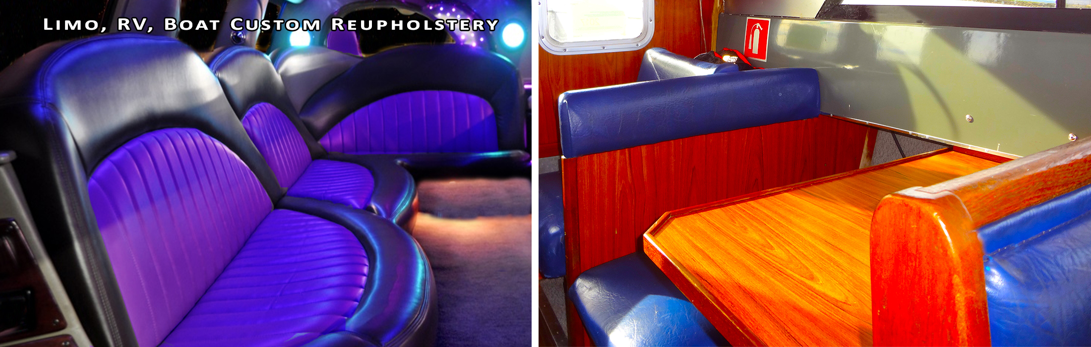 Limo, RV, Boat Custom Reupholstery by Pacific Design Furniture