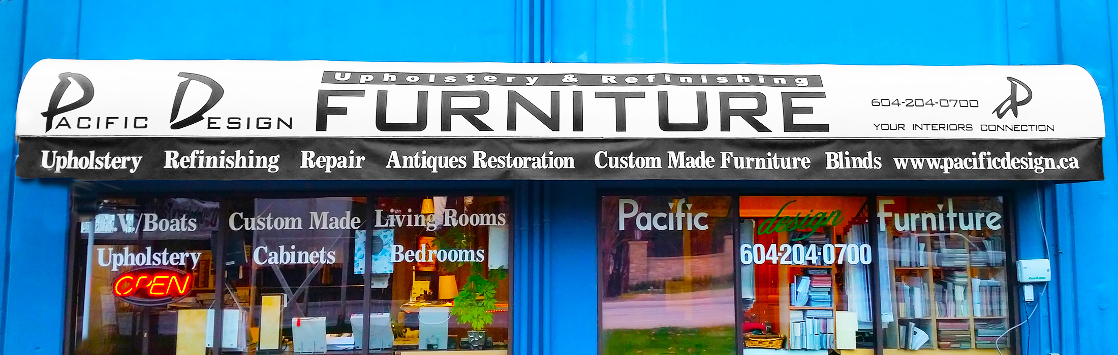 Pacific Design Furniture Store Front